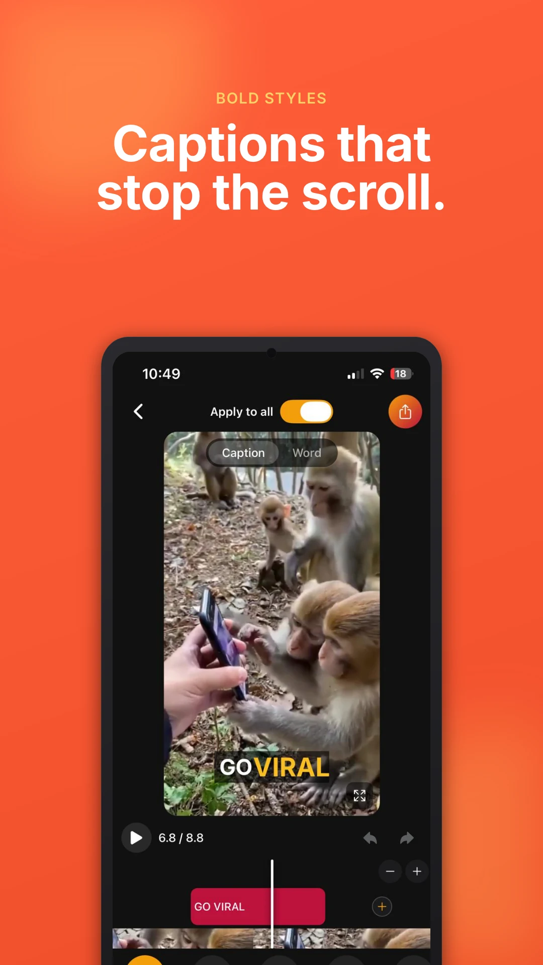 Viten: Auto Captions & Video screenshot